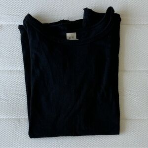 FREE PEOPLE BLACK SHORT SLEEVE TSHIRT